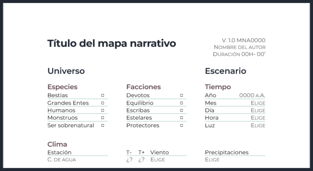 Imagen de la hoja resumen.